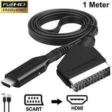 SCART zu HDMI Adapter Kabel 1m Konverter Wandler HD Video Audio für HD TV