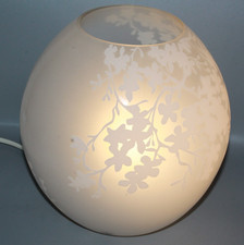 VINTAGE IKEA KNUBBIG GLAS FLORAL UNDURCHSICHTIG KUGEL TISCHLAMPE