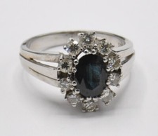 Saphir + 1.00 Carat Diamant