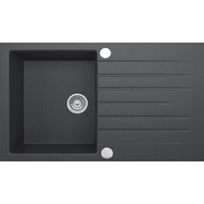 Granitspüle Schwarz Weiß