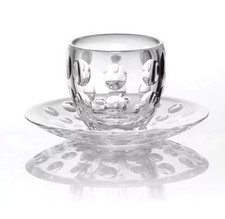 Mini Tasse Glas Guzzini Espressoglas °6cm/110ml mit Acryl Untersetzer Venice