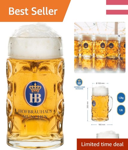 Stilvoller bierkrug mit - 1l,