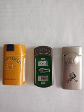 Feuerzeuge/Pokertisch + Eishockey + Philip Morris -3er Set-absolute Raritäten