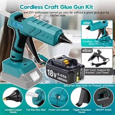 Für Makita 18V Akku Heissklebepistole Klebepistole Bastel Pistole / 6000mAh Akku