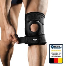Orthopädische Kniebandage Scwarz Kniestütze Schutz Sport Bandage Klettverschluss