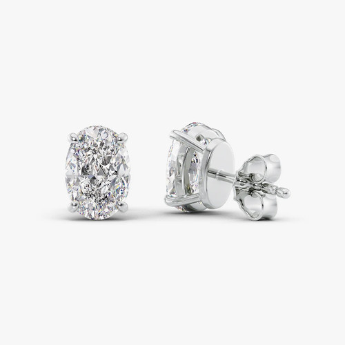 Diamant ohrring gold lab grown - gold,