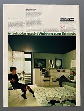 interlübke Möbel Wohnen 70s retro Wiedenbrück 1972 Vintage AdWerbung Reklame