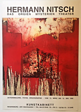 Hermann Nitsch Ausstellungsplakat 1992 Kunstkabinett Rgbg. - Wiener Aktionismus