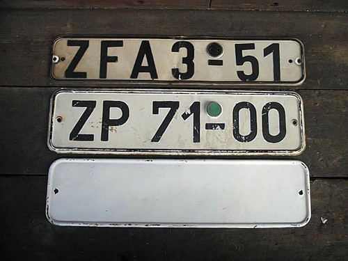 Alte ddr kfz kennzeichen - ddr,