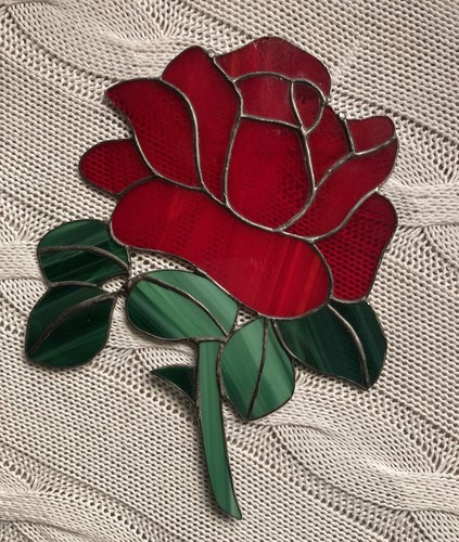 Fenster glas bild - bild, rose