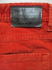 Diesel D-THAVAR Herren Cord Jeans Hose W 34 /L 34 Rote Vintage Cordhose ! KULT !