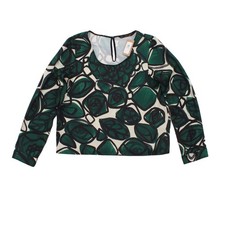 Zara Basic Damen Bluse M Grün 100% Sonstige Langarm Rundhals Basic