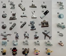 MONOPOLY Ersatzteile - Metal-Figuren / Spielfigur Schiff Hund Cowboy Kanone etc.