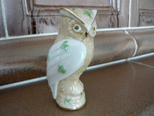 Eule Franklin Mint Porzellan Belleek Ausgabe 1991 mit Zertifikat