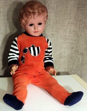 Alte Original SCHILDKRÖT Puppe++Gabriele 64 cm++60er Jahre++m. Tongeber/Geräusch