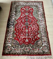 Ghom Seidenteppich 190x122 cm, Chinesischer Ghom Seide , Seidenteppich, Ghoum