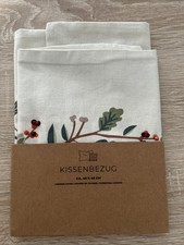Kissenhülle DEPOT 45x45 cm Eichenblätter/Beeren Neu mit Etikett - Herbst Winter