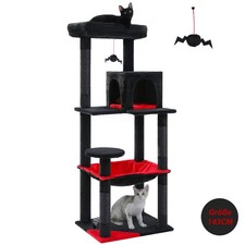 Kratzbaum XXL Katzenbaum Katzenkratzbaum Kletterbaum Spielbaum für Katzen 143cm