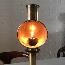 Antike Kerzen Messinglampe