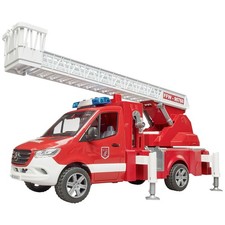 bruder Einsatzfahrzeug Modell Mercedes Benz Sprinter Feuerwehr mit Drehleiter...