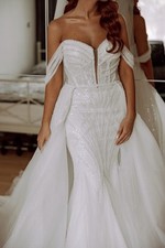 Brautkleid Hochzeitskleid Glamourös Schleppe Meerjungfrauen Kleid