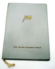 DDR Mappe für Urkunde VEB Deutsche Seereederei Rostock DSR