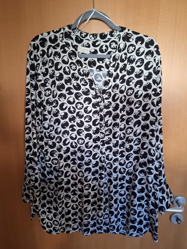 Schwarz weiße bluse von - schwarz-weiße, via