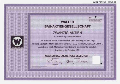 Walter bau 1991 augsburg - walter,
