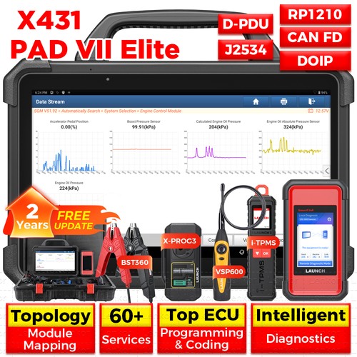 Launch x431 pad vii - pad,