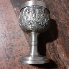 Zinn Becher Weinkelch aus Haushaltsauflösung