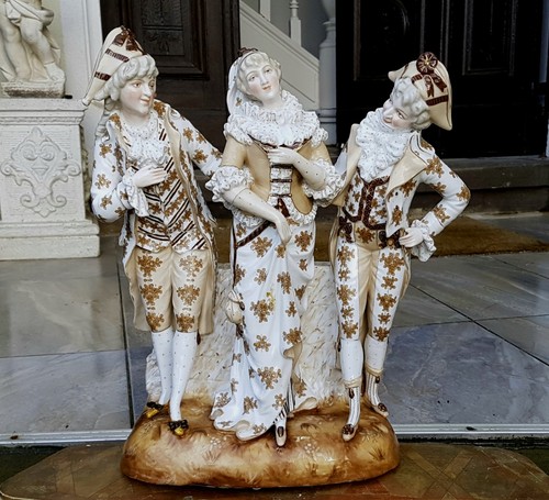 3 figuren porzellan - cm,