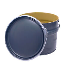 Hobbock/Deckelfass/Stahlfass/Metallfass/Ölfass 30 L NEU, grau, m. Innenlack