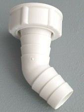 Kunststoff Waschmaschinen Anschlußverschraubung 3/4" weiß Ersatzteil