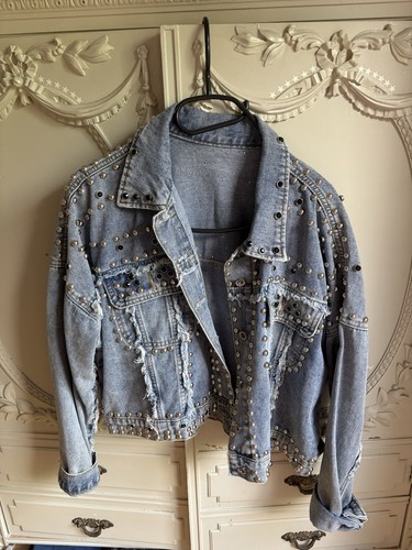 Jeansjacke damen nieten - jeansjacke,