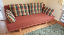 Schlafsofa zum Ausziehen mit Bettkasten incl. Rollhocker