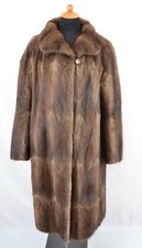A1803 Bisam Mantel Pelzmantel