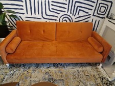 3-Sitzer Designsofa. Orange