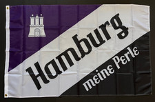 Hamburg - meine Perle - Fahne Flagge Flag Fussball #730