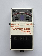 BOSS Chromatic Tuner TU-2 E-Gitarren/Bass-Stimmgerät Gitarrenpedal Weiß #