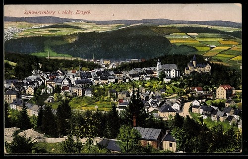 Ansichtskarte schwarzenberg - ansichtskarte, i