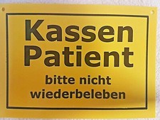 "KASSENPATIENT, ..." Postkarte