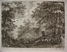 A. SADELER / R. SAVERY "LANDSCHAFT AUS TIROL / TYROL" H. 209, KUPFERSTICH (1609)