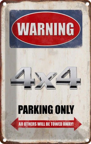 Blechschild 18x12 warning - 18x12,