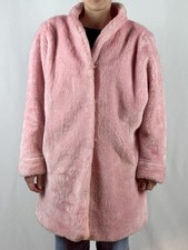 Light Pink Faux Fur Coat - Half-length - (Size 42)
