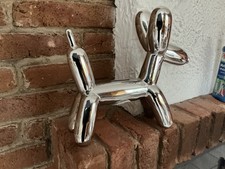 Spardose, Metall verchromt, Design Hund, wie neu