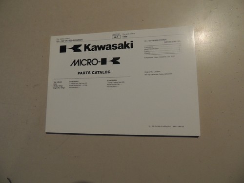 Parts catalog kawasaki vn1500 - kawasaki,