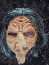 gruselige Hexe Maske alte Frau
