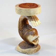 Holz Blumenständer Fisch