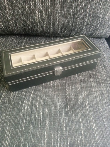 6er leder uhrenbox - 6er, pu-leder