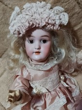 ❤️Heinrich Handwerck Puppe antik 42 cm 1 Finger fehlt.. Traumhaft schön ?Ohrlöc